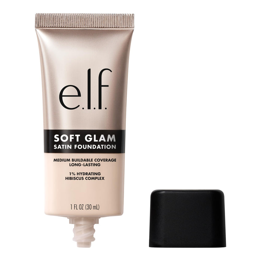 e.l.f. Soft Glam Foundation, Medium Coverage, Long - Lasting & Buildable Foundation For A Smooth, Satin Finish, Vegan & Cruelty - Free, 20 Light Cool - 7DAY'S