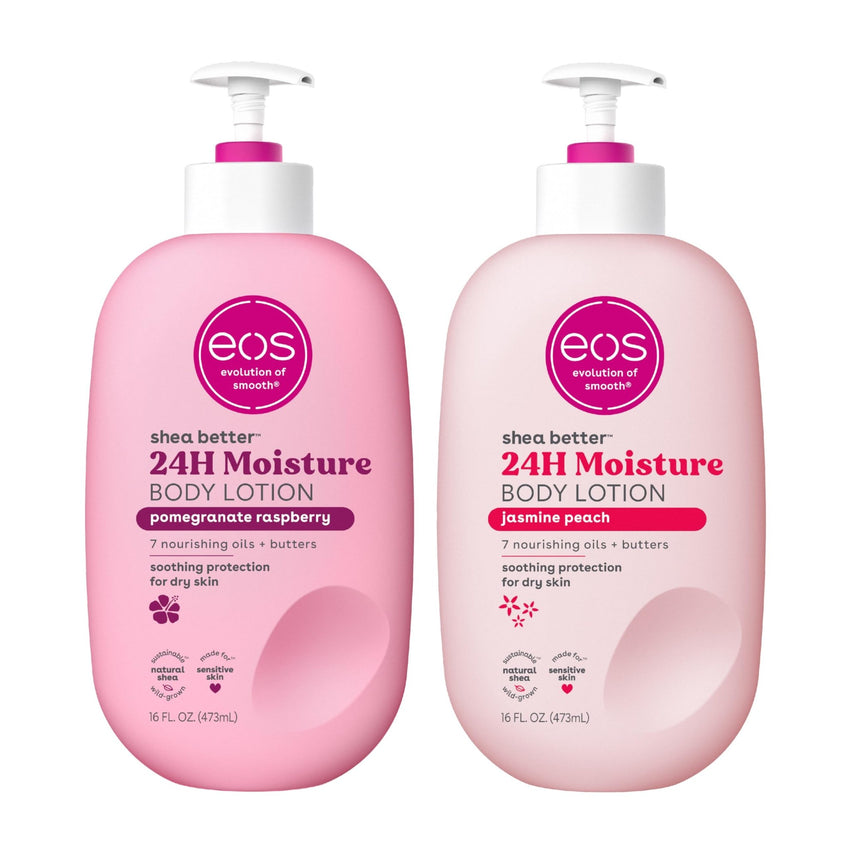 eos Shea Better Body Lotion Vanilla Cashmere, 24 - Hour Moisture Skin Care, Lightweight & Non - Greasy, Natural Shea, Vegan, Vanilla Body Lotion, 16 fl oz - 7DAY'S
