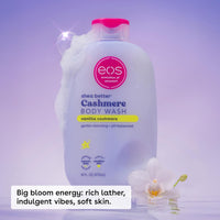 eos Shea Better Cashmere Body Wash, Vanilla Cashmere, Moisturizing, pH Balanced Body Wash, Creamy Gel Formula, Paraben & Phthalate Free, Sensitive Skin, 16 fl oz - 7DAY'S