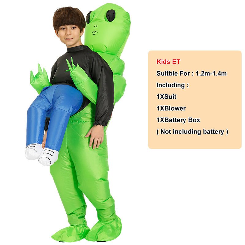 ET - Aliens Inflatable Costume Scary Monster Cosplay For Adult Kids Thanksgiving Christmas Party Festival Stage Children Clothing - 7DAY'S