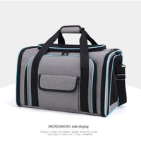 Expandable Pet Carrier Airline Approved Cat Dog Carrier Cat Collapsible Soft Carrier Bag with Removable Fleece Pad Pockets Breathable Mesh Adjustable Shoulder Strap Ban on Amazon sales - 7DAY'S