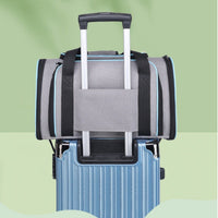 Expandable Pet Carrier Airline Approved Cat Dog Carrier Cat Collapsible Soft Carrier Bag with Removable Fleece Pad Pockets Breathable Mesh Adjustable Shoulder Strap Ban on Amazon sales - 7DAY'S