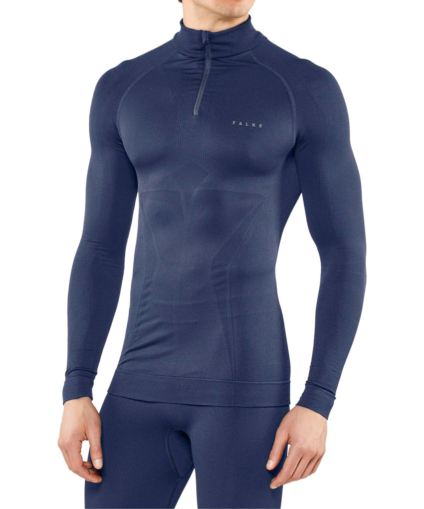 FALKE Men's Maximum Warm Zip Base Layer Top, 1 Piece - 7DAY'S