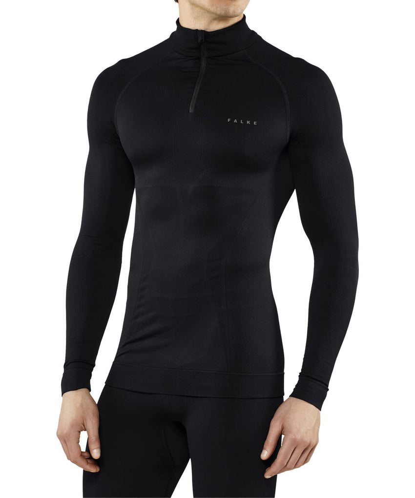 FALKE Men's Maximum Warm Zip Base Layer Top, 1 Piece - 7DAY'S