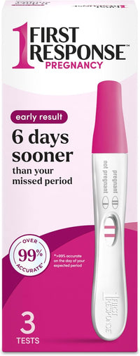 First Response Early Result Pregnancy Test, 3 Count(Pack of 1)(Packaging & Test Design May Vary) - 7DAY'S