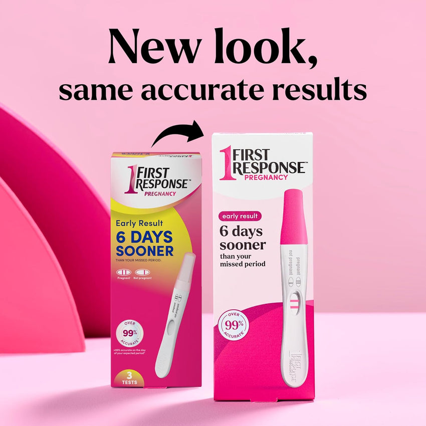 First Response Early Result Pregnancy Test, 3 Count(Pack of 1)(Packaging & Test Design May Vary) - 7DAY'S