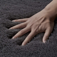 Fluffy Luxury Large Area Rug, Non - Skid Fleece Carpets For Bedroom,Living/Kids Room ,Home Décor, Soft Plush Furry, Floor Rug (5x7 Feet, Grey),Washable - 7DAY'S