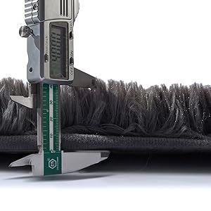 Fluffy Luxury Large Area Rug, Non - Skid Fleece Carpets For Bedroom,Living/Kids Room ,Home Décor, Soft Plush Furry, Floor Rug (5x7 Feet, Grey),Washable - 7DAY'S