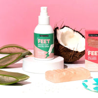 Freeman Flirty Feet Instant Foot Peeling Spray, Exfoliating Foot Mask For Summer, Moisturizing & Smooth Dry, Cracked Heels, Remove Dead Skin Quickly, Cruelty - Free & Vegan, 4 fl.oz./ 118 ml Bottle - 7DAY'S