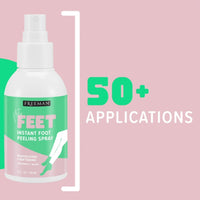 Freeman Flirty Feet Instant Foot Peeling Spray, Exfoliating Foot Mask For Summer, Moisturizing & Smooth Dry, Cracked Heels, Remove Dead Skin Quickly, Cruelty - Free & Vegan, 4 fl.oz./ 118 ml Bottle - 7DAY'S