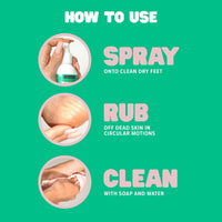 Freeman Flirty Feet Instant Foot Peeling Spray, Exfoliating Foot Mask For Summer, Moisturizing & Smooth Dry, Cracked Heels, Remove Dead Skin Quickly, Cruelty - Free & Vegan, 4 fl.oz./ 118 ml Bottle - 7DAY'S