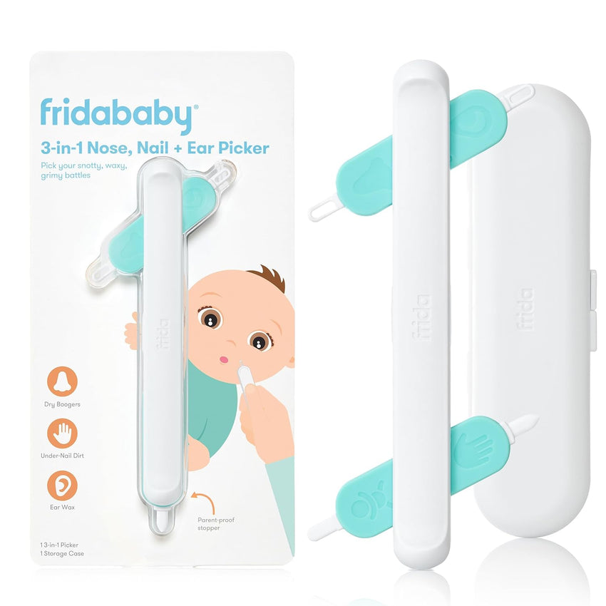 Frida Baby 3 - in - 1 Nose, Nail + Ear Picker by Frida Baby the Makers of NoseFrida the SnotSucker, Safely Clean Baby's Boogers, Ear Wax & More - 7DAY'S