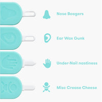 Frida Baby 3 - in - 1 Nose, Nail + Ear Picker by Frida Baby the Makers of NoseFrida the SnotSucker, Safely Clean Baby's Boogers, Ear Wax & More - 7DAY'S