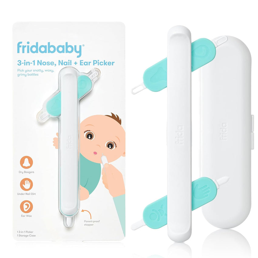 Frida Baby 3 - in - 1 Nose, Nail + Ear Picker by Frida Baby the Makers of NoseFrida the SnotSucker, Safely Clean Baby's Boogers, Ear Wax & More - 7DAY'S
