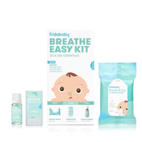 Frida Baby Breathe Easy Kit Sick Day Baby Essentials - Vapor Wipes, Vapor Rub + Organic Vapor Drops to Help Baby Breathe Easy, Natural Baby Congestion Relief - 7DAY'S
