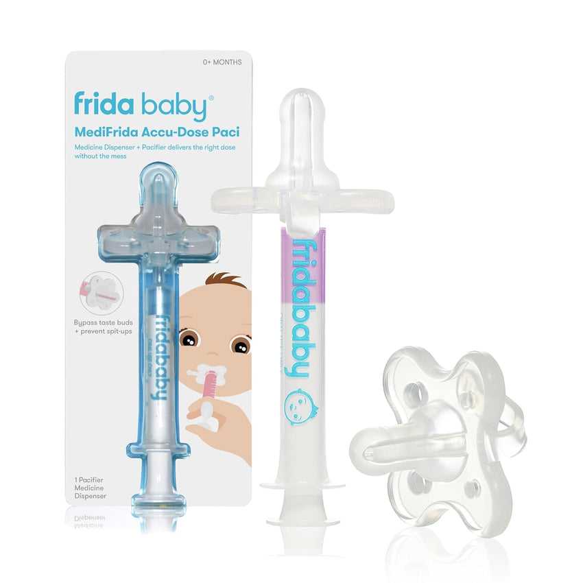 Frida Baby Medicine Pacifier Syringe, Accu - Dose Paci, Medi Frida Dispenser for Mess & Fuss Free Use, Made in USA - 7DAY'S