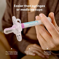 Frida Baby Medicine Pacifier Syringe, Accu - Dose Paci, Medi Frida Dispenser for Mess & Fuss Free Use, Made in USA - 7DAY'S