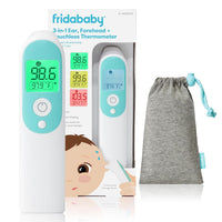 Frida Baby Thermometer, 3 - in - 1 Infrared Thermometer for Ear, Forehead & Touchless, Fever Thermometer for Baby, Infants, Toddlers, Kids & Adults - 7DAY'S