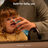 Frida Saline Rinse for Toddler, Kids, Ages 2+, Saline Rinse for Sinus, Instant Congestion Relief & Allergy Relief, Flush Out Allergens, Mucus, Pollen, Dust, Safe for Daily Use - 7DAY'S