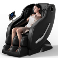 Full Body Massage Chair, Zero Gravity Mode, Deep Tissue Massage Chair, Foot Massage, 8 Fixed Massage Roller, LCD Touch Screen, Waist Heater, Bluetooth - 7DAY'S