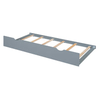 Full Size Wood House Bed With Twin Size Trundle, Wooden Daybed - 7DAY'S