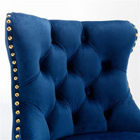 Furniture,Golden Swivel Velvet Barstools Adjusatble Seat Height from 25 - 33 Inch, Modern Upholstered Bar Stools with Backs Comfortable Tufted for Home Pub and Kitchen Island,Blue,Set of 2 - 7DAY'S