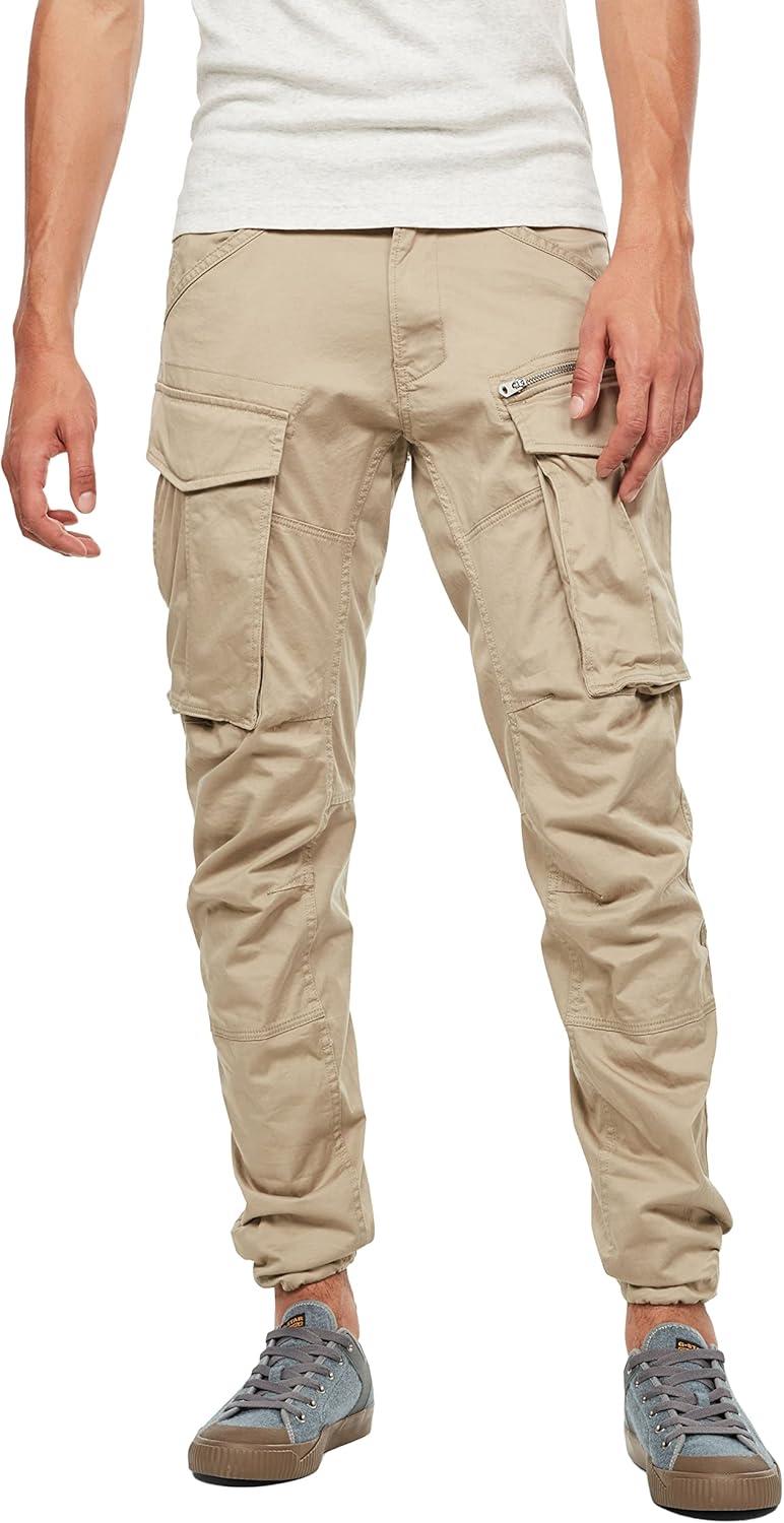 G - STAR RAW Men's Rovic Zip 3D Straight Tapered Fit Cargo Pants - 7DAY'S