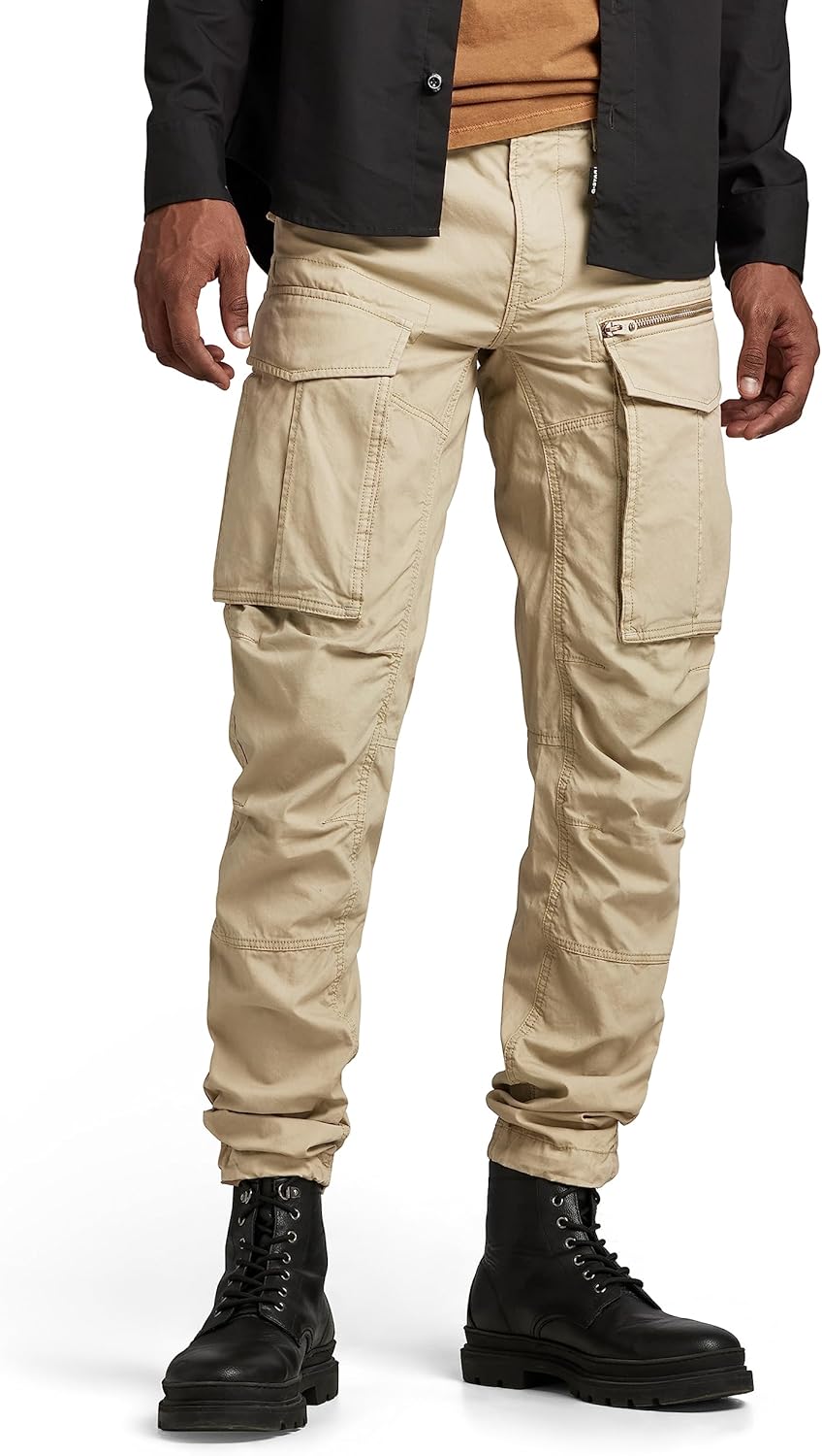 G - STAR RAW Men's Rovic Zip 3D Straight Tapered Fit Cargo Pants - 7DAY'S