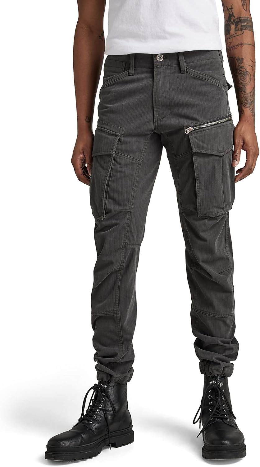 G - STAR RAW Men's Rovic Zip 3D Straight Tapered Fit Cargo Pants - 7DAY'S