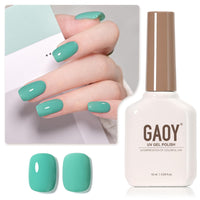 GAOY Sheer Light Pink Gel Nail Polish, 16ml Jelly Milky White Peach Translucent Color 1352 UV Light Cure Gel Polish for Nail Art DIY Manicure and Pedicure at Home - 7DAY'S