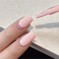 GAOY Sheer Light Pink Gel Nail Polish, 16ml Jelly Milky White Peach Translucent Color 1352 UV Light Cure Gel Polish for Nail Art DIY Manicure and Pedicure at Home - 7DAY'S
