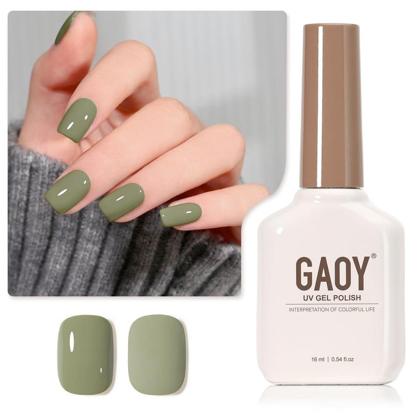 GAOY Sheer Light Pink Gel Nail Polish, 16ml Jelly Milky White Peach Translucent Color 1352 UV Light Cure Gel Polish for Nail Art DIY Manicure and Pedicure at Home - 7DAY'S