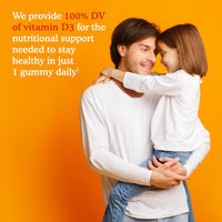 Garden of Life Kids Organic Vitamin D3 Gummies with 800 IU (100% Daily Value) for Strong Bones, Teeth, Brain & Immunity – Non - GMO, No Gluten, Vegetarian, Sugar Free, Orange Flavor, 60 Servings - 7DAY'S