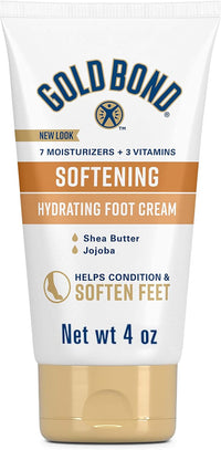 Gold Bond Softening Foot Cream, 4 oz., With Shea Butter to Soften Rough & Dry Feet - 7DAY'S