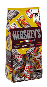 HERSHEY'S Miniatures Variety Pack Chocolate Candy, 180 pcs. - 7DAY'S