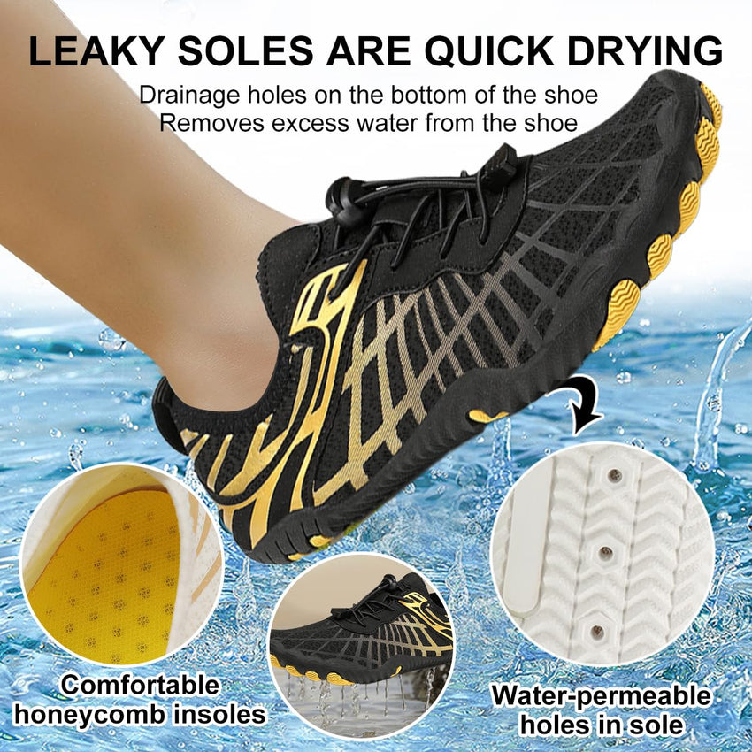 Hiking Barefoot Shoes Womens Mens,Pro - Healthy&Non - Slip Water Shoe for Women Men, Wide Toe Running Shoes Boots Sneakers Unisex - 7DAY'S