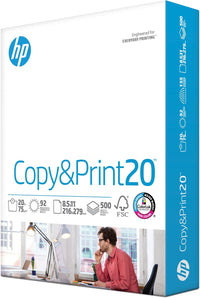 HP Printer Paper | 8.5 x 11 Paper | Copy &Print 20 lb | 1 Ream Case - 500 Sheets| 92 Bright | Made in USA - FSC Certified | 200060 - 7DAY'S