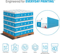 HP Printer Paper | 8.5 x 11 Paper | Copy &Print 20 lb | 1 Ream Case - 500 Sheets| 92 Bright | Made in USA - FSC Certified | 200060 - 7DAY'S