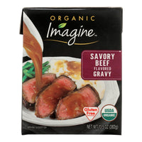 Imagine Foods Organic Gravy - Savory Beef - Case Of 12 - 13.5 Fl Oz - 7DAY'S