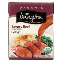 Imagine Foods Organic Gravy - Savory Beef - Case Of 12 - 13.5 Fl Oz - 7DAY'S
