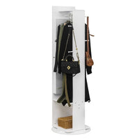 Jewelry Armoire with Full Length Mirror 360° and Large Capacity Jewelry Organizer Armoire; Lockable Mirror with Jewelry Storage; Coat Rack; Multi Storage Shelves - 7DAY'S