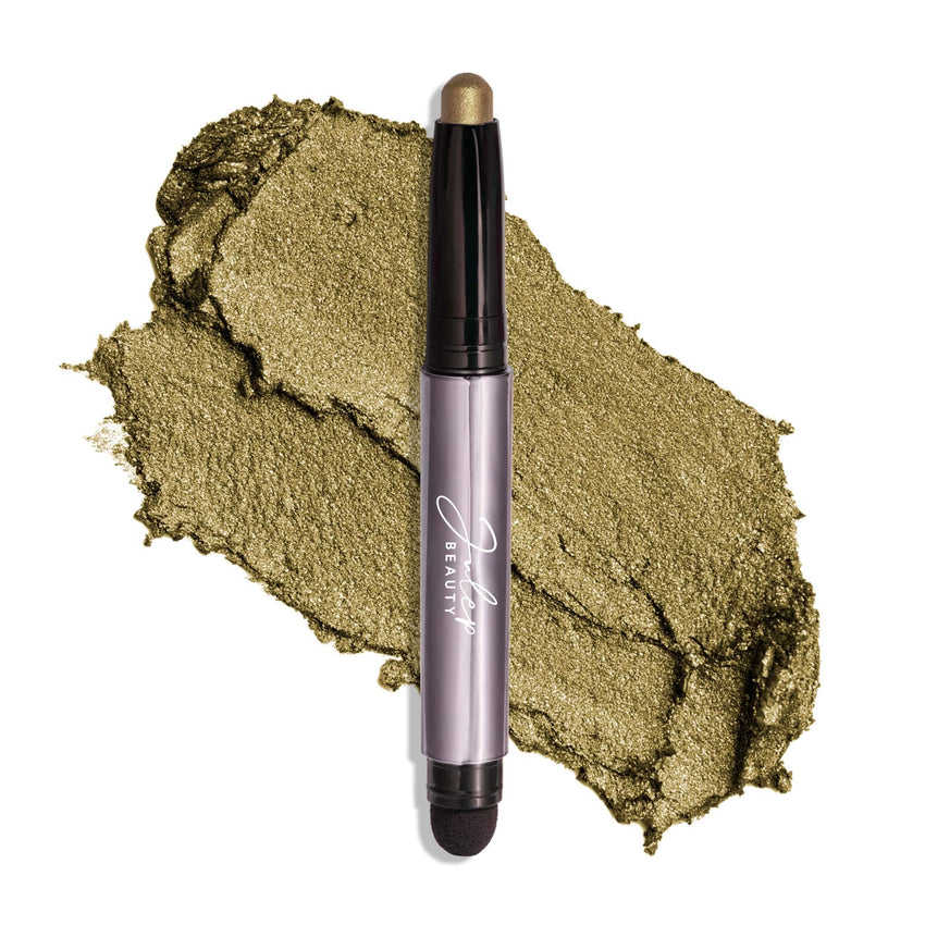 Julep Eyeshadow 101 Cream - to - Powder Waterproof Shadow Stick – Champagne Shimmer – Long - Lasting, Crease - Proof, Medium Golden - Beige Shimmer Cream Eyeshadow with Built - in Smudger - 7DAY'S