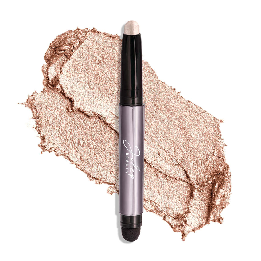 Julep Eyeshadow 101 Cream - to - Powder Waterproof Shadow Stick – Champagne Shimmer – Long - Lasting, Crease - Proof, Medium Golden - Beige Shimmer Cream Eyeshadow with Built - in Smudger - 7DAY'S