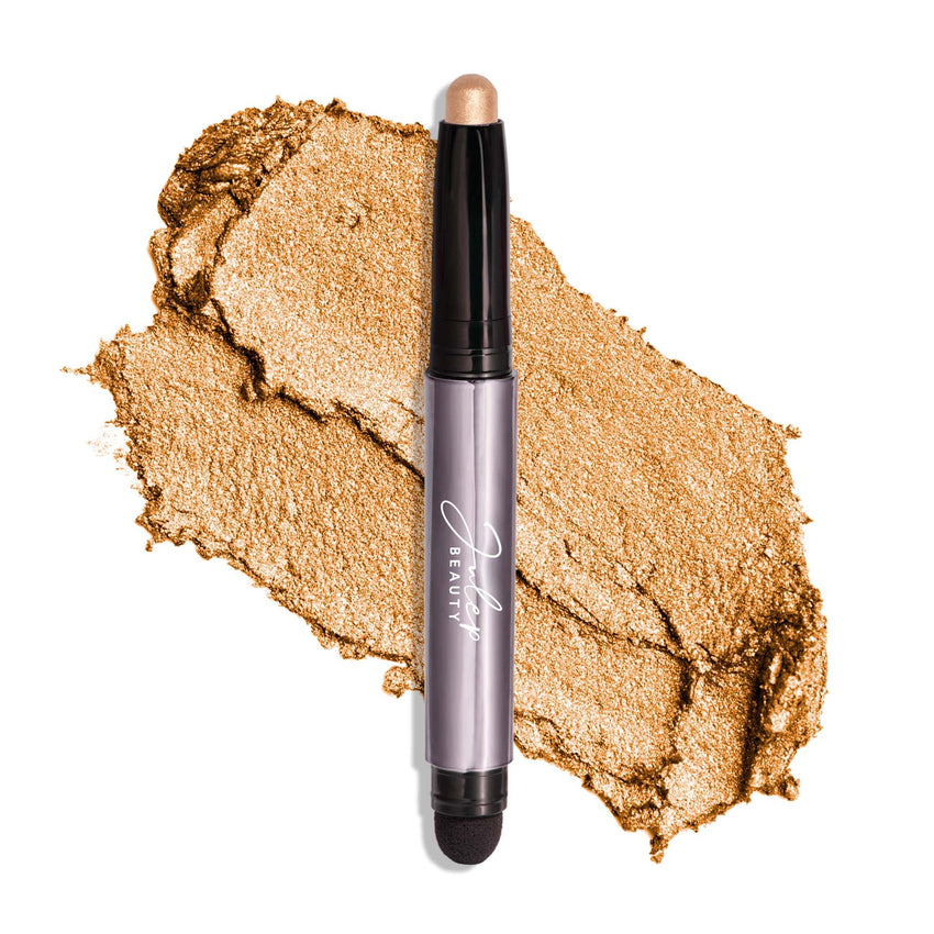 Julep Eyeshadow 101 Cream - to - Powder Waterproof Shadow Stick – Champagne Shimmer – Long - Lasting, Crease - Proof, Medium Golden - Beige Shimmer Cream Eyeshadow with Built - in Smudger - 7DAY'S