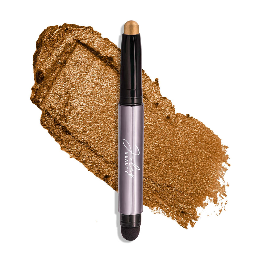 Julep Eyeshadow 101 Cream - to - Powder Waterproof Shadow Stick – Champagne Shimmer – Long - Lasting, Crease - Proof, Medium Golden - Beige Shimmer Cream Eyeshadow with Built - in Smudger - 7DAY'S