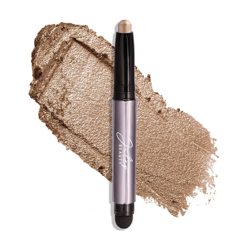 Julep Eyeshadow 101 Cream - to - Powder Waterproof Shadow Stick – Champagne Shimmer – Long - Lasting, Crease - Proof, Medium Golden - Beige Shimmer Cream Eyeshadow with Built - in Smudger - 7DAY'S