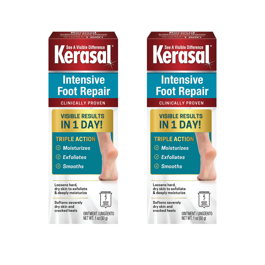 Kerasal Intensive Foot Repair, Skin Healing Ointment for Cracked Heels and Dry Feet, 1 Oz - 7DAY'S