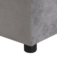 Kids Chair, Kids Upholstered Couch with ottoman, Dark Gray - 7DAY'S