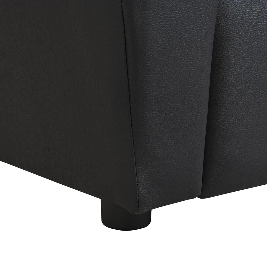 Kids Recliner Chair, Kids Upholstered Couch with One Cup Holder, Footrest, Backrest, Toddlers PVC Recliner with Headrest and Footrest - 7DAY'S