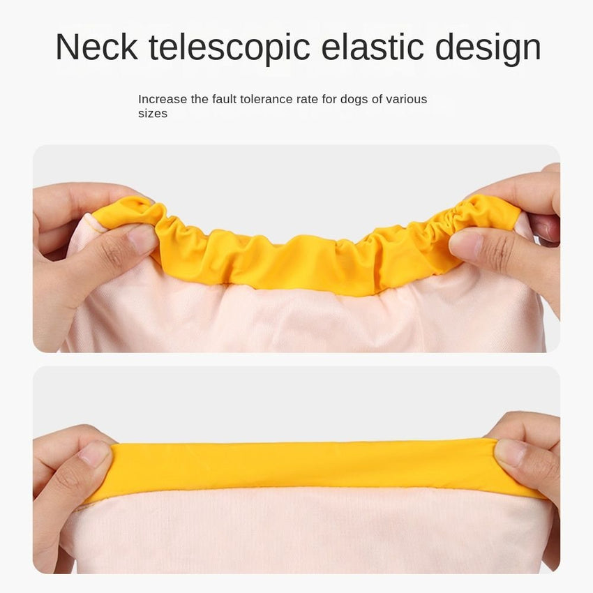 large and small dog raincoat cloak type reflective strip pet raincoat windproof rainproof dog hooded raincoat - 7DAY'S